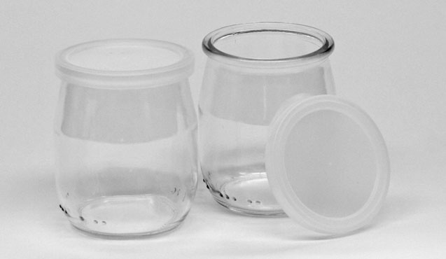 7 Oz Clear Glass Jars with Lids,Glass Yogurt Container with Lids
