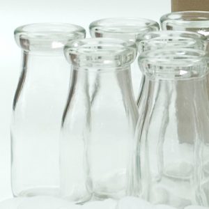 Acopa 10 oz. Glass Milk Bottle - 12/Case